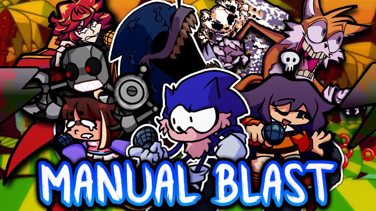 Manual Blast but Every Turn a Different Character Sings 🎶⚡ (FNF V.S Sonic.exe Everyone Sings It)
