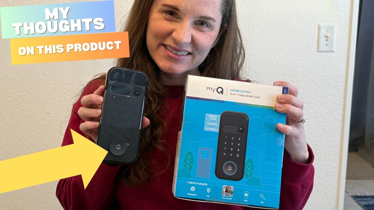 We Love MyQ! Thoughts on the New myQ 3-in-1 Smart Lock | 2K Camera, Face & Fingerprint Access.