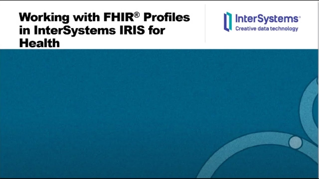 Работа с профилями FHIR в IRIS for Health