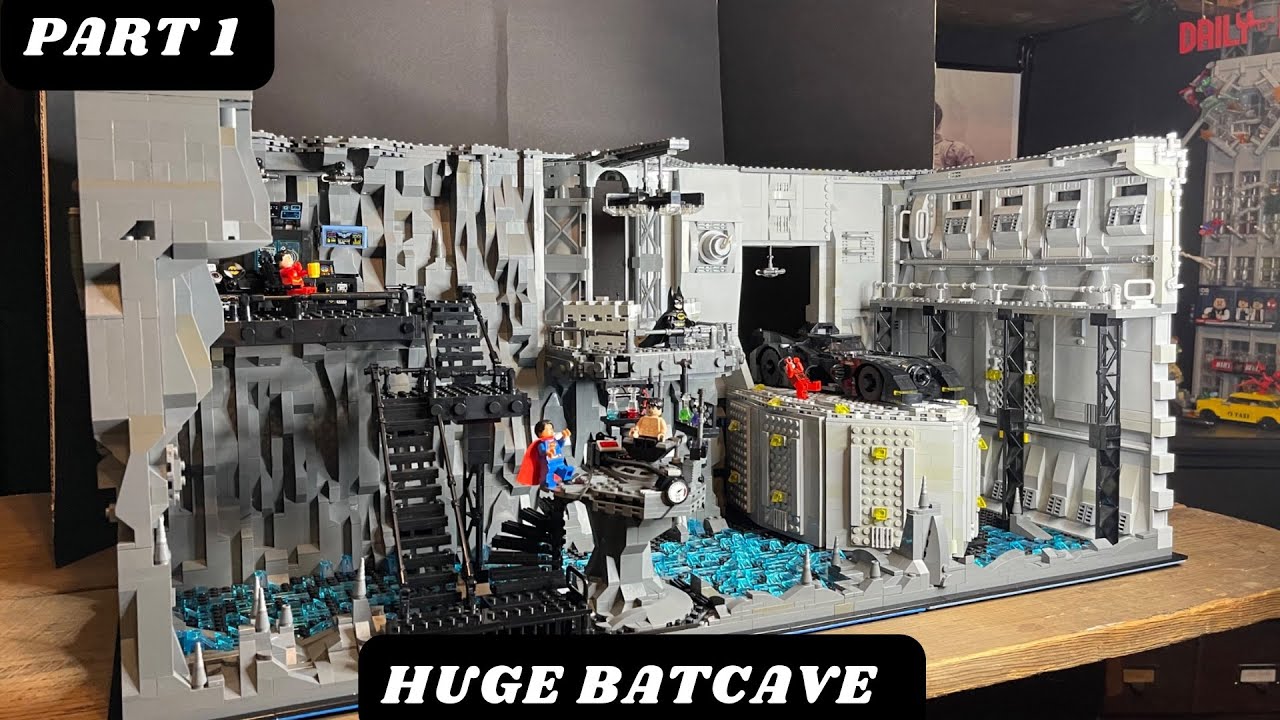 I Built a HUGE LEGO BATCAVE MOC! From The Flash Movie! Part 1