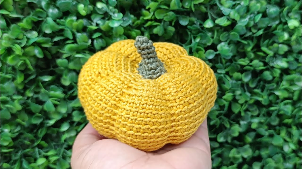 Abóbora em amigurumi