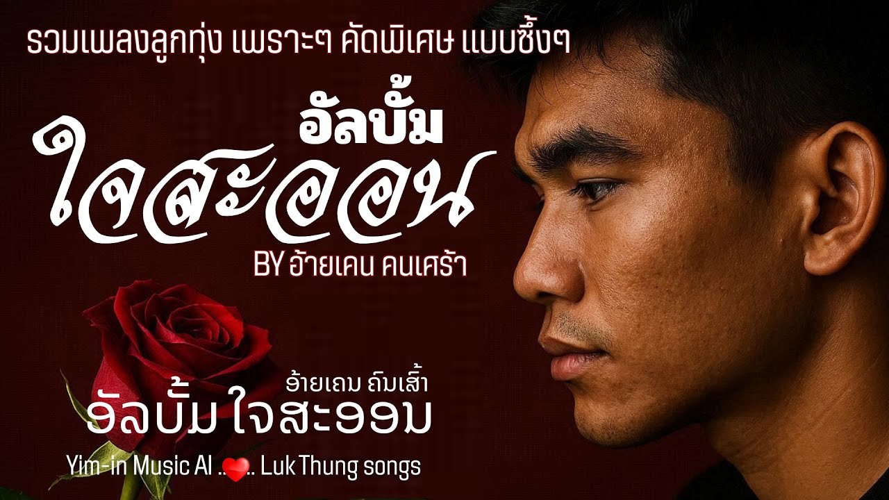 รวมเพลงลูกทุ่ง เพราะ ๆ : อัลบั้มใจสะออน💔อ้ายเคน คนเศร้า🌹ອັລບັ້ມ ໃຈສະອອນ