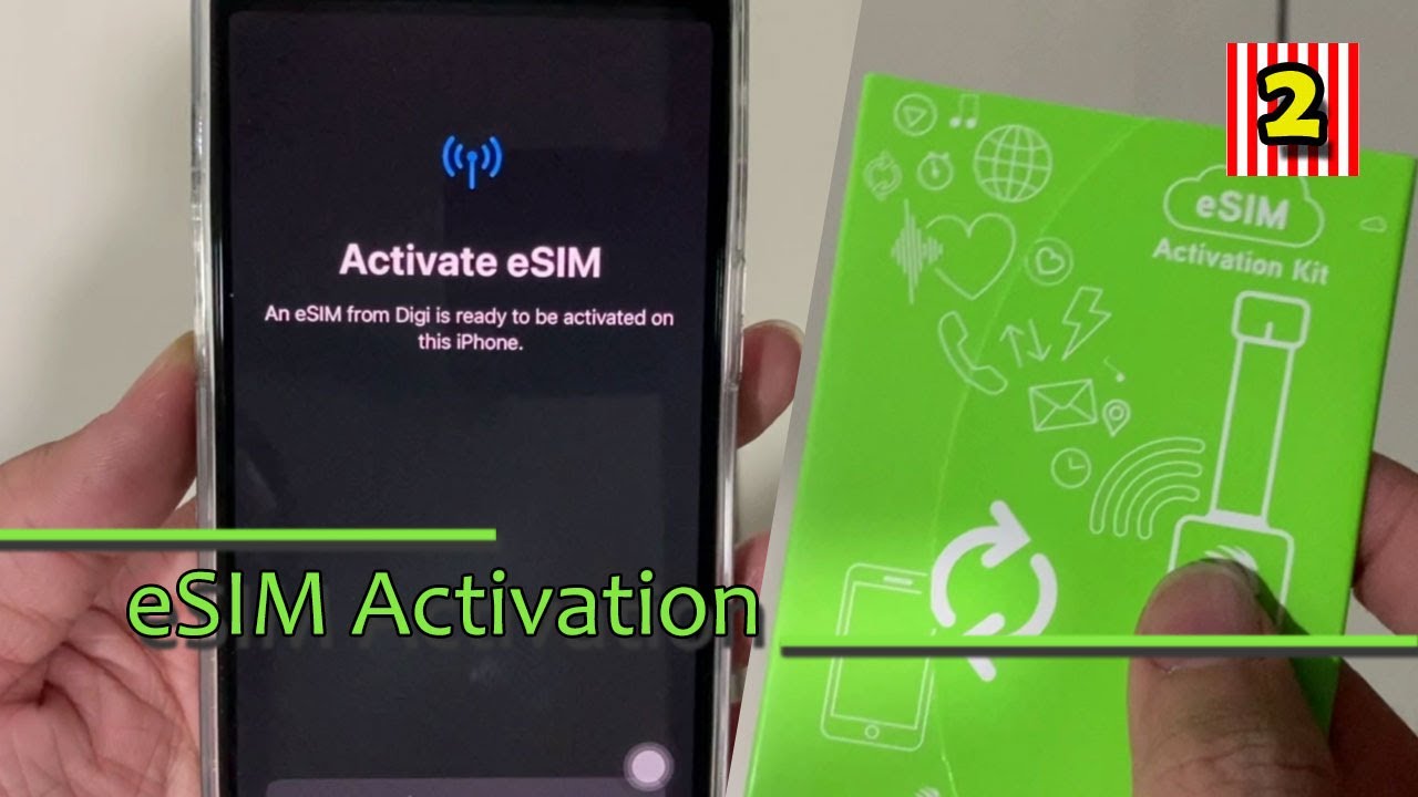 Aktif eSim Maxis Digi iPhone 14 Pro Internet Laju How To Activate eSim Data Plan Clear HD Voice