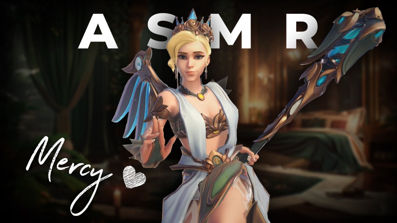 ♡︎ Overwatch ASMR with MERCY ♡ Mercy Voicelines ♡︎ Stadium ♡︎ (Mouth Sounds & Whispering)