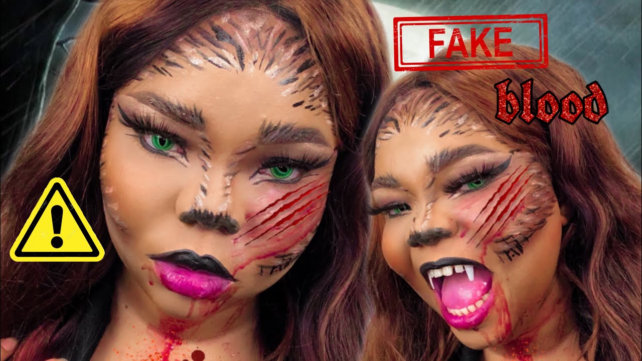 Makeup Hack: Easy Werewolf Halloween makeup tutorial Day 1