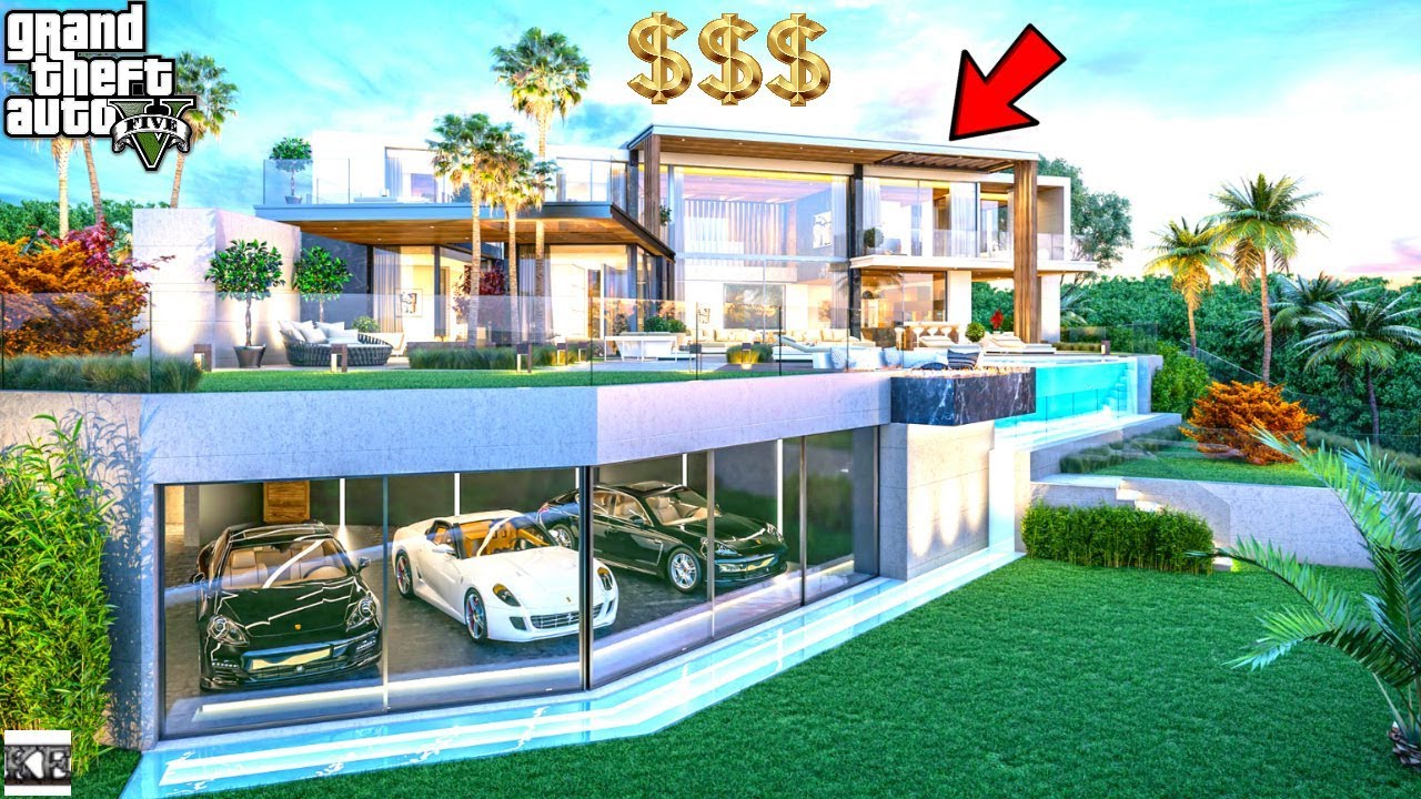 GTA 5- *New* Most Expensive Family Mansion Ever! (GTA 5 Real Life Mods SS10 #67)