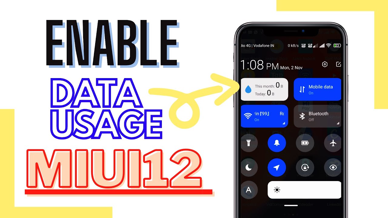 [ MIUI 12 ] HOW TO ENABLE DAILY DATA USAGE | PERMANENTLY | ON MIUI 12 CONTROL CENTER | ALL MI DEVICE