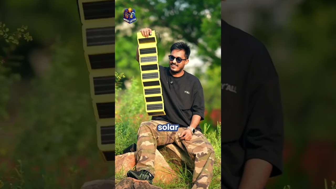 🔌 Never Charge Again? This Solar Power Bank Changes EVERYTHING!⚡☀️ #coolgadgets #gadgets