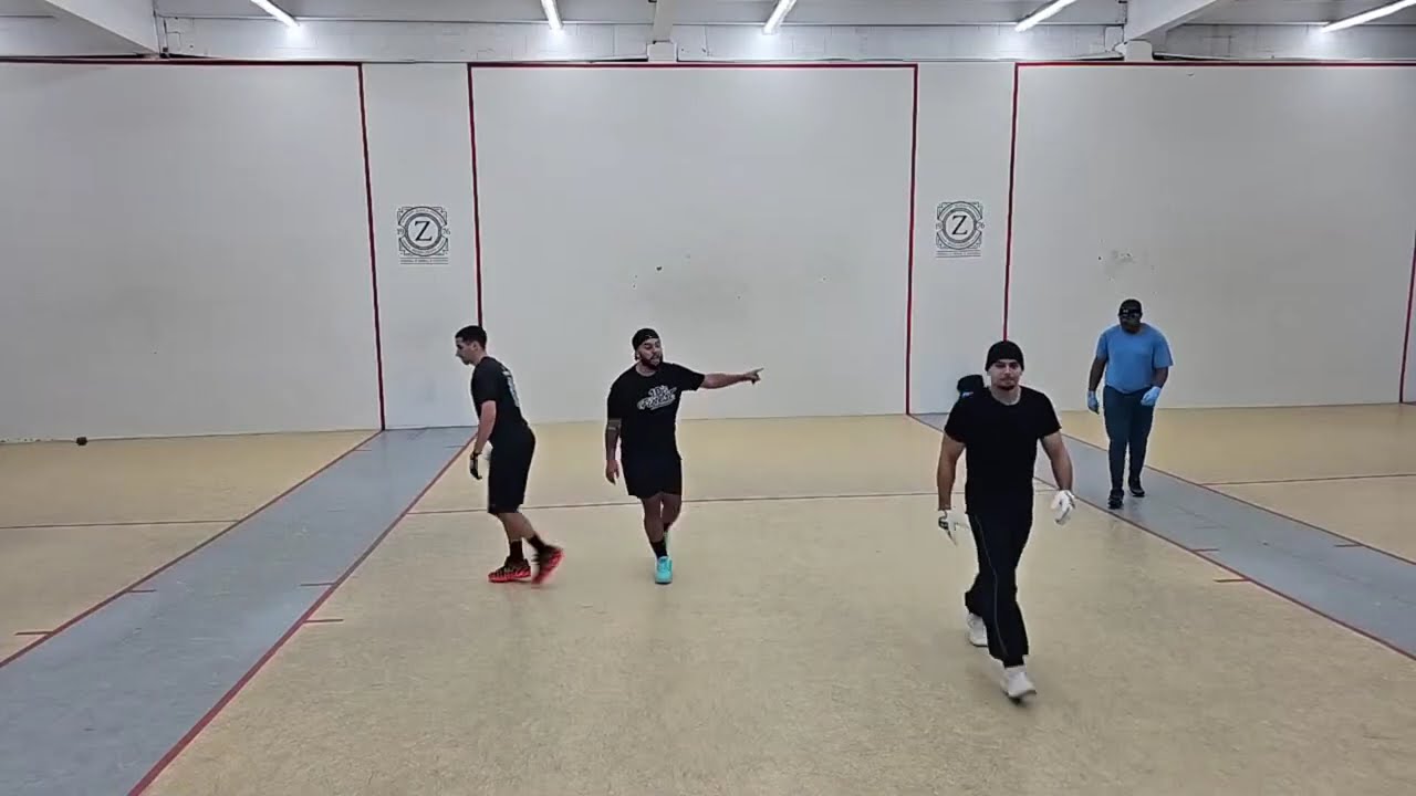 Zerega - Timbo & Mark vs Manny & Chris - A/B Doubles Handball Filmed By Shena - 2.13.2026