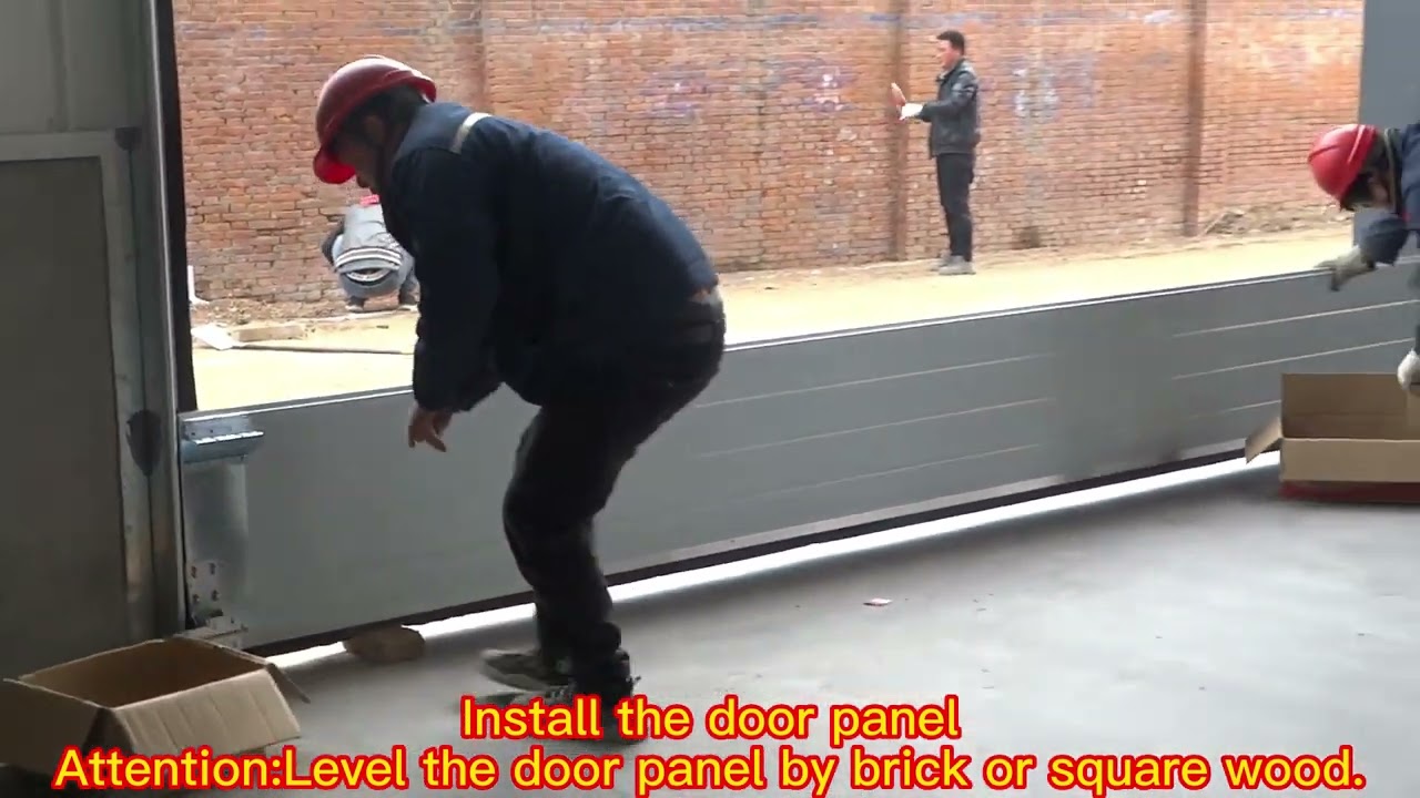 YUOU industrial sectional door installation video.Super detailed.