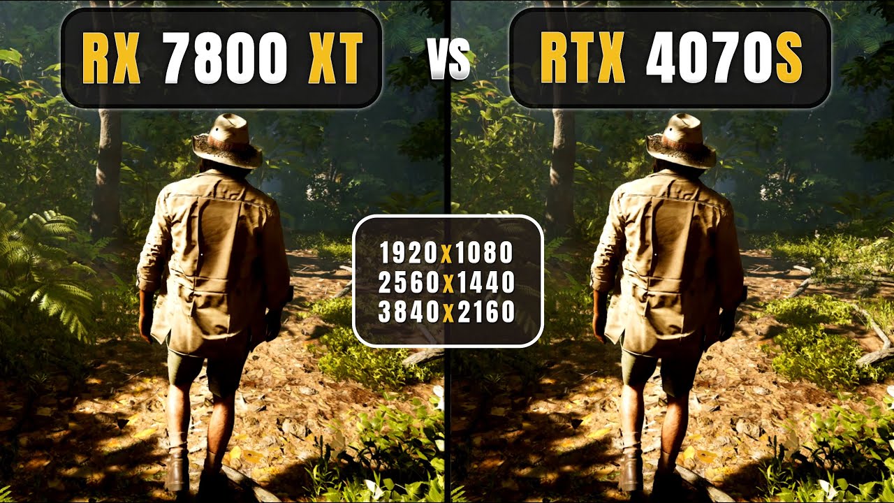 RTX 4070 SUPER vs RX 7800 XT - Test in 1080p, 1440p, 4k