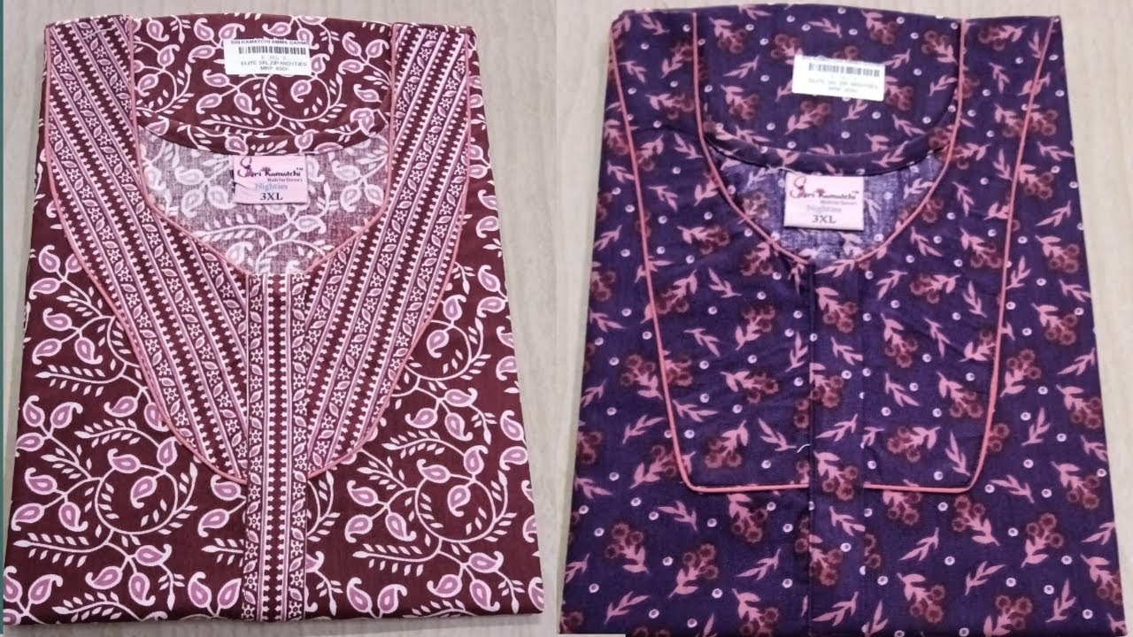 Pure Cotton nighty💥😍 #jobinaaricenterprises #cottonnighty #womenswear #tamil 