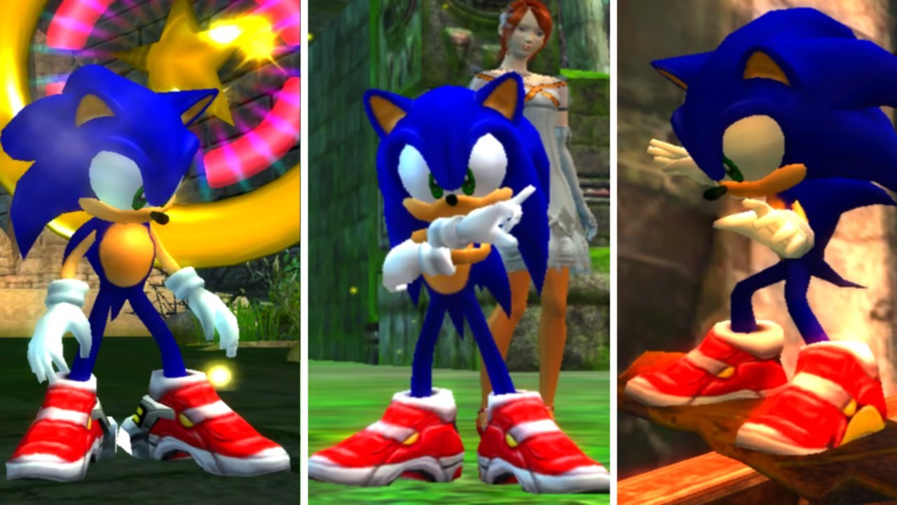 Sonic 06: SA2B Sonic in Demo Kingdom Valley (on Retail)