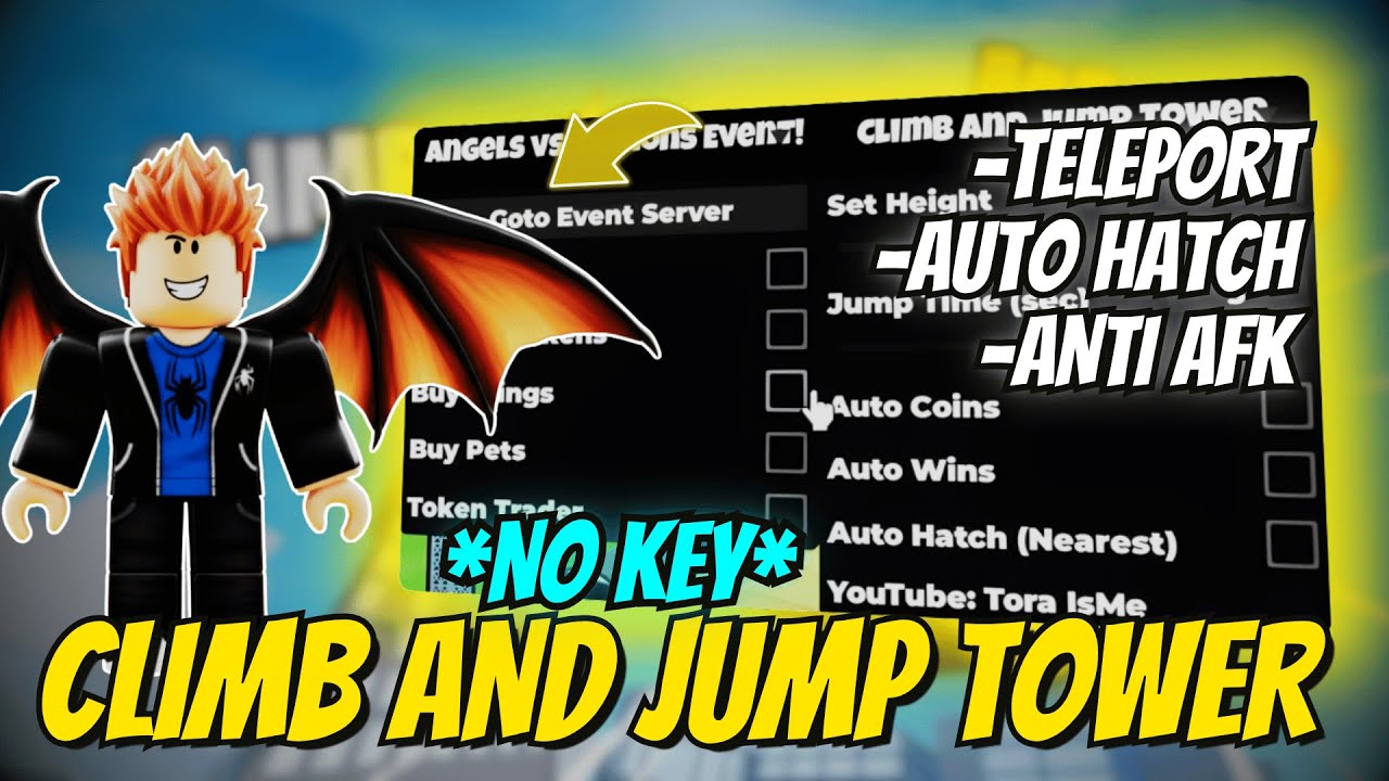 NEW Climb and Jump Tower Script | TELEPORT + AUTO HATCH + AUTO CLIMB, ANTI AFK & More 2025