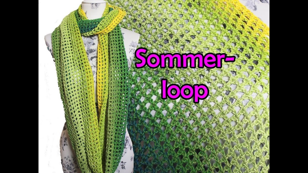 SOMMERLOOP häkeln - Bobbel DIY Häkelanleitung