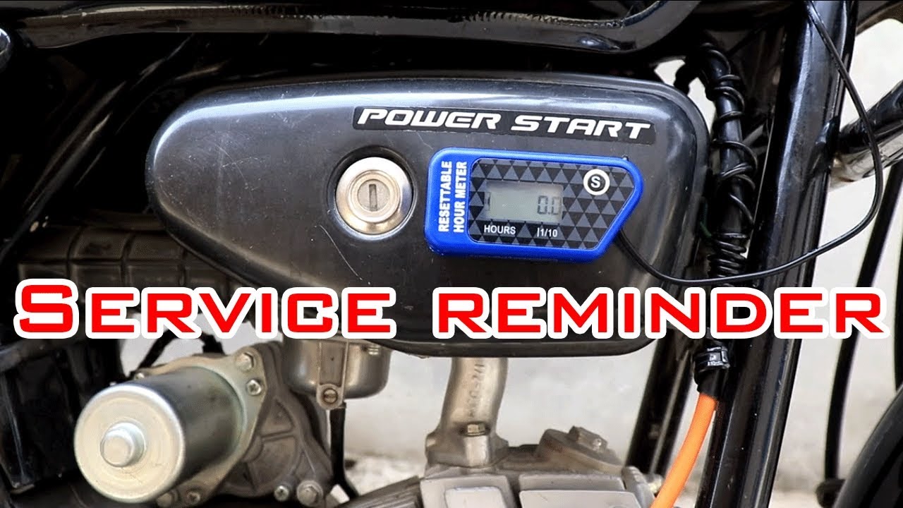 Resettable Hour Meter Counter Maintenance Reminder For Motorcycle