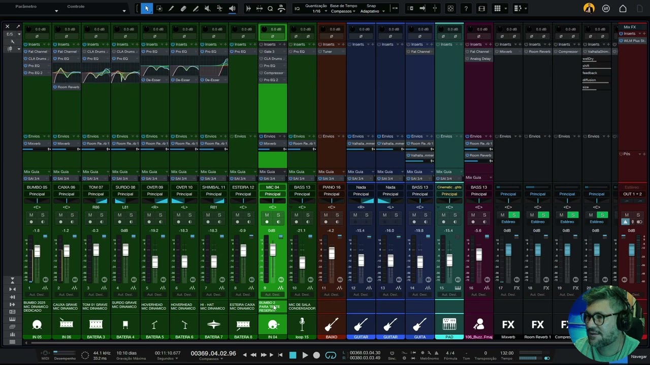 Mixagem no Studio One