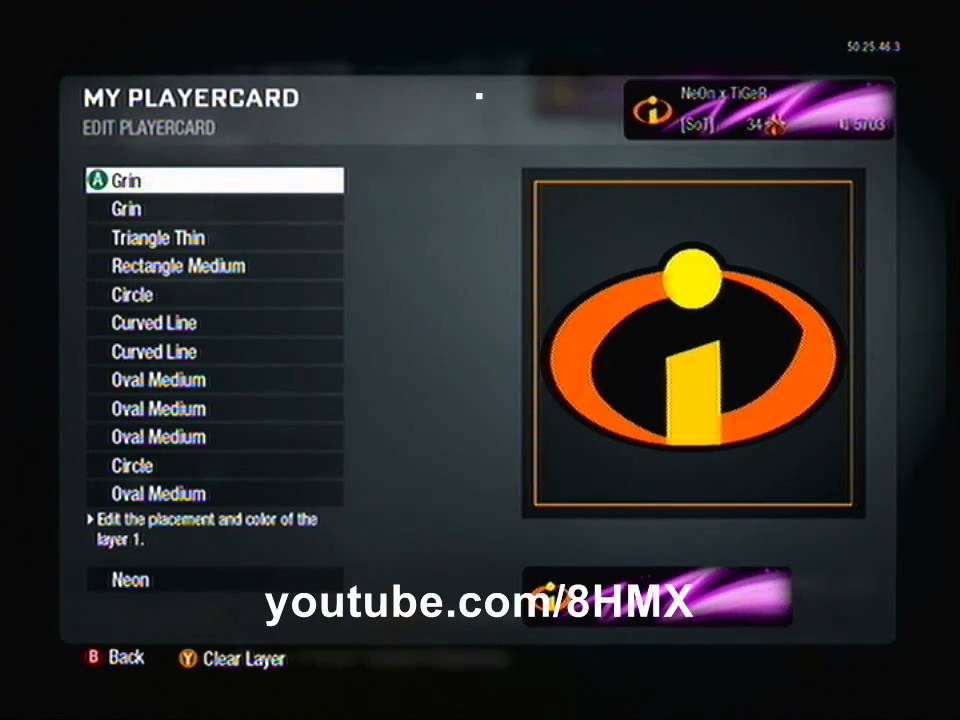 Call of Duty: Black Ops - The Incredibles Logo Custom Emblem Tutorial
