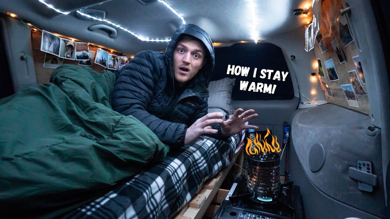 FREEZING WINTER Stealth Car Camping