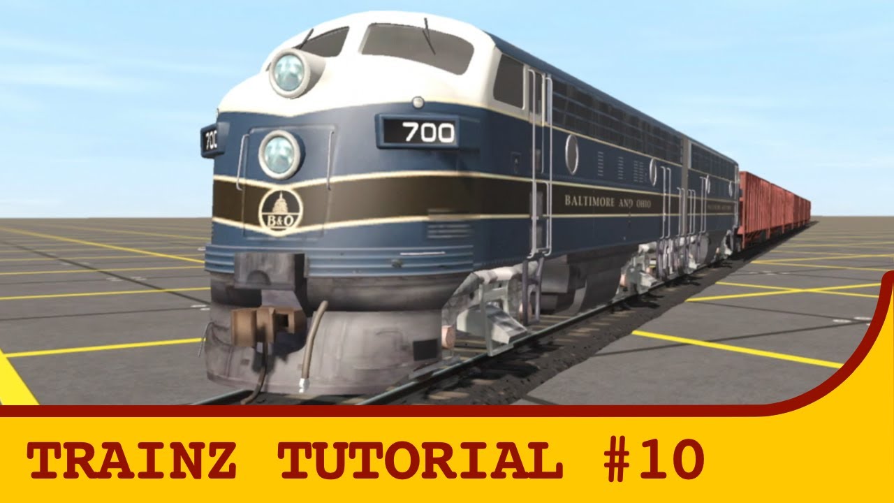 Trainz route building tutorial Ep. 10 | Trains, Consists & Trackside Cameras
