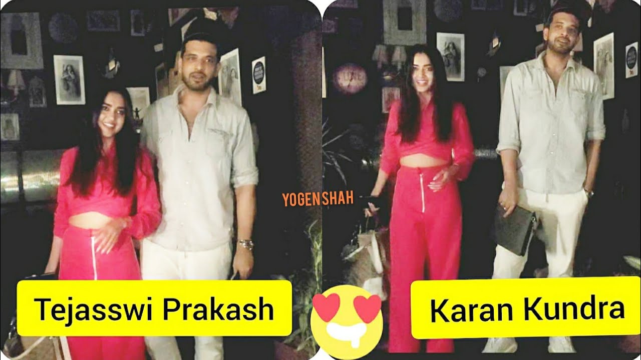 Tejasswi Prakash ,Karan Kundra spotted at a restaurant in Juhu.@yogenshah9966