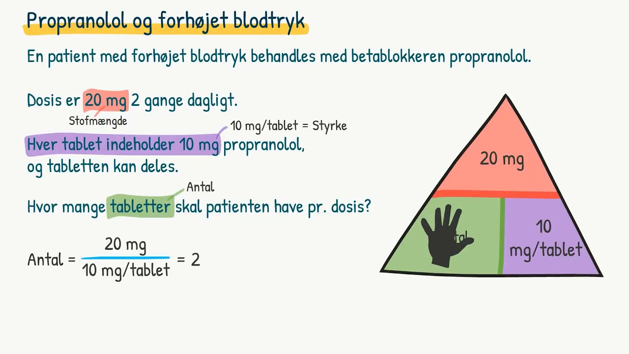 Lægemiddelregning: Regneopgaver faste lægemiddelformer