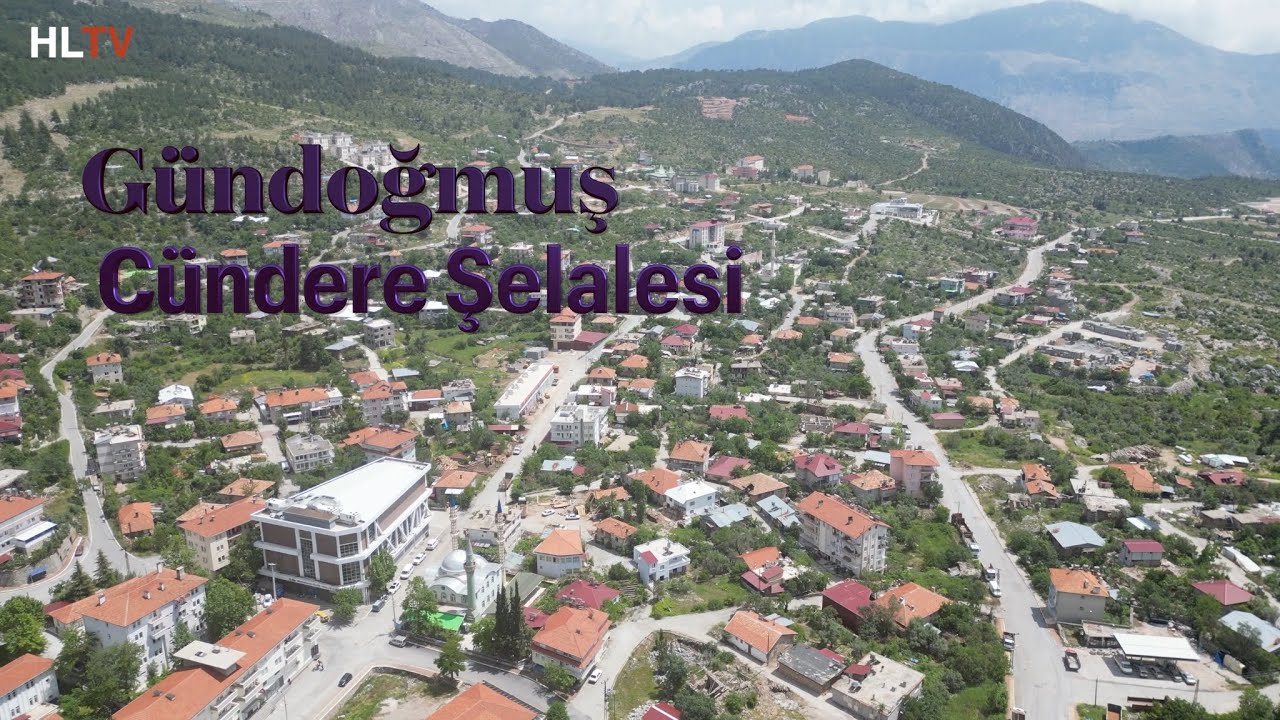 Gündoğmuş İlçesi Antalya ve Cündere Şelalesi Kuşbakışı @Haliscelife