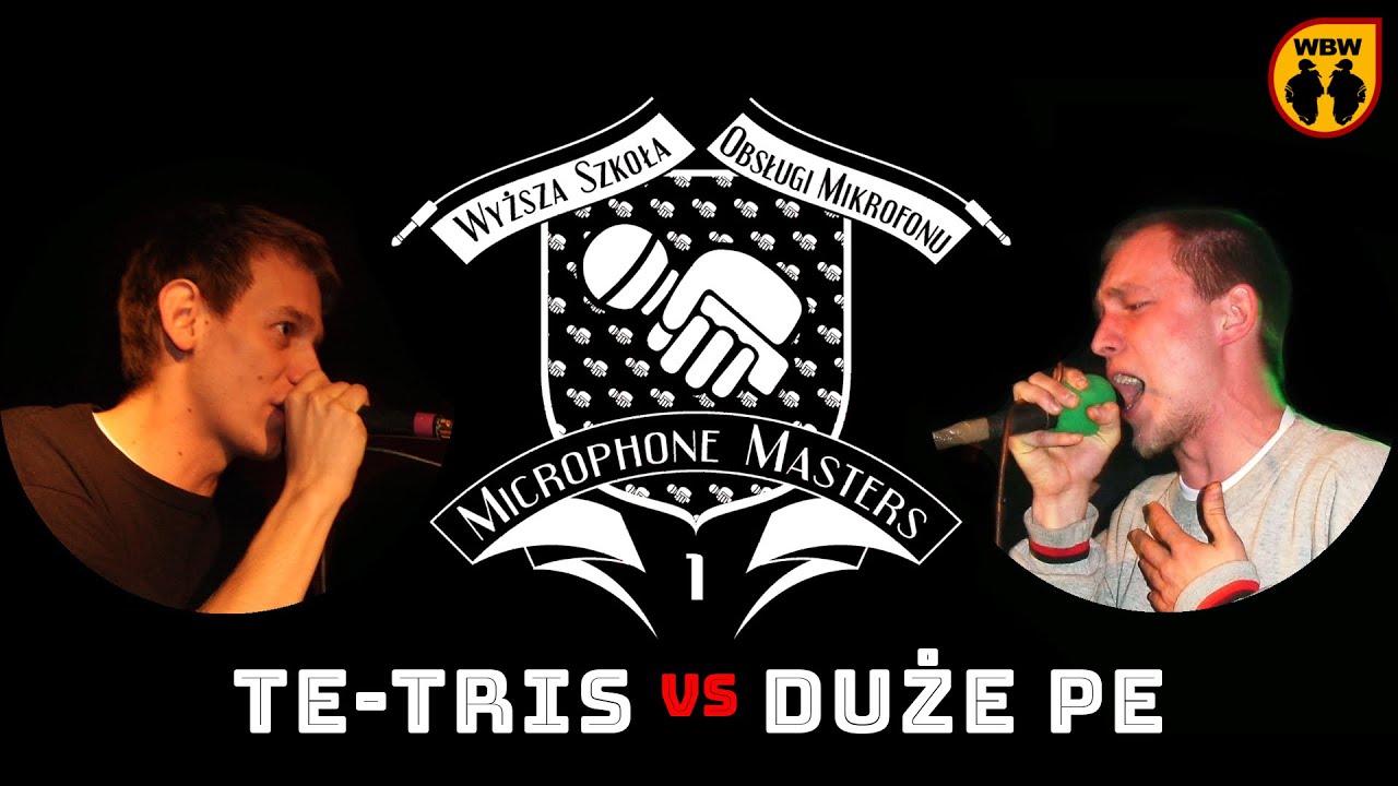Te-Tris 🆚 Duże Pe 🎤 Microphone Masters 1 (freestyle rap battle)