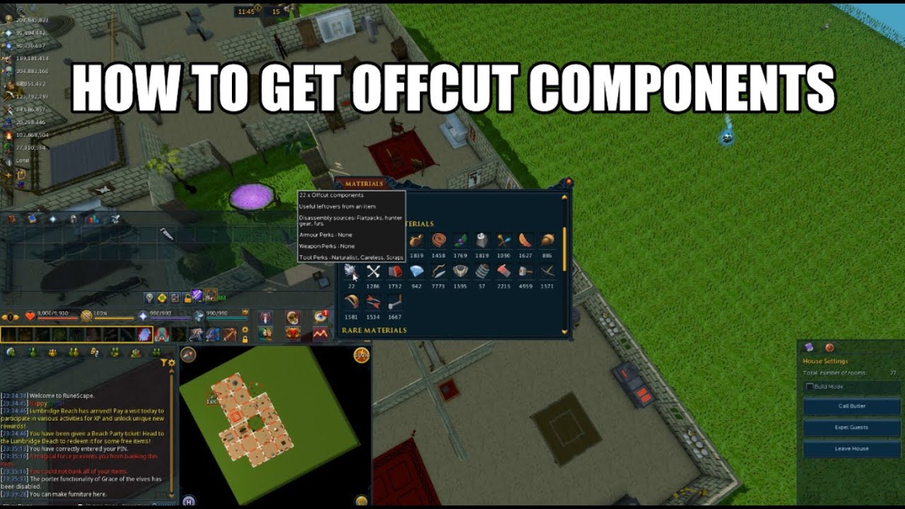 How to get offcut components | Runescape 3