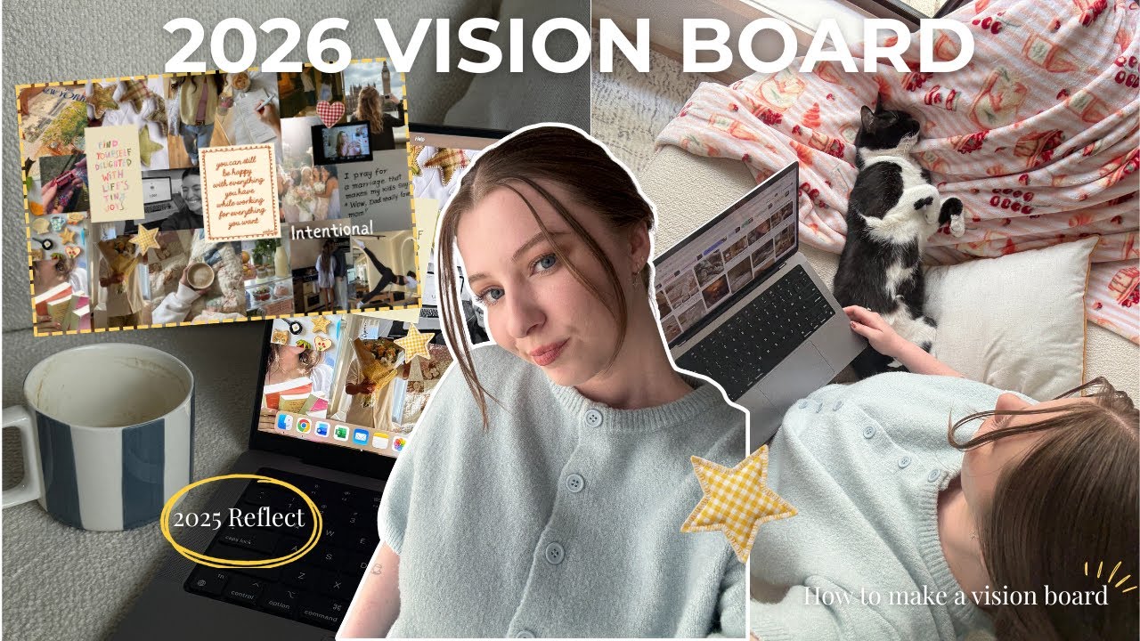 How to Create your 2026 Vision Board (2025 Reflect, 2026 Goals, Mindset for the New Year) 📌📝