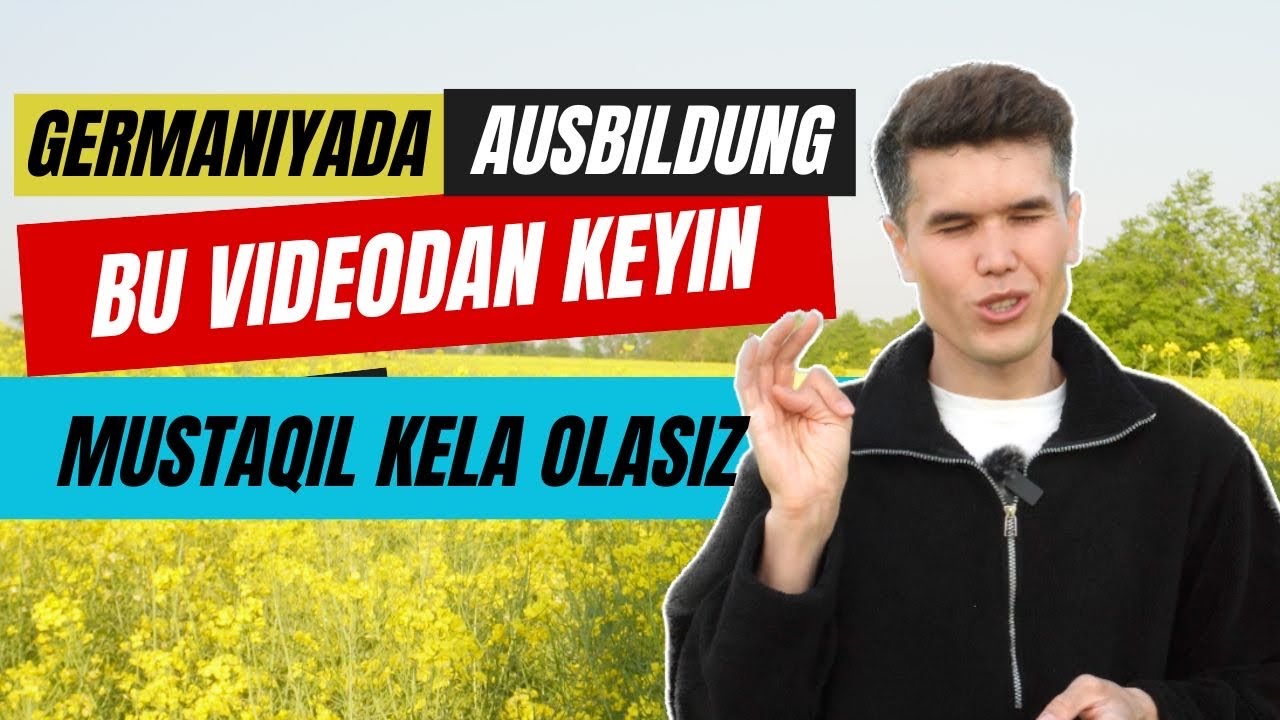 Germaniyada | Ausbildung | Barcha kerakli hujjatlar | #4k