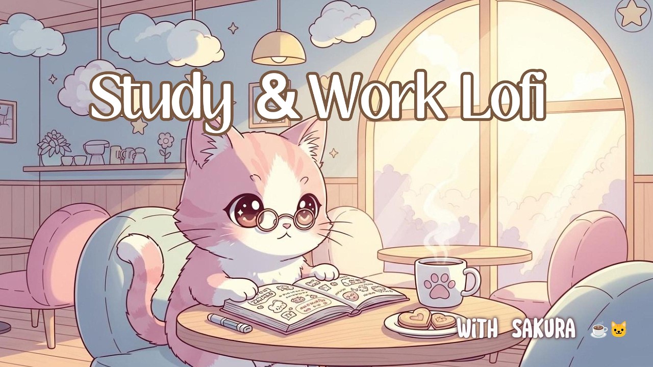 Lofi Music for Studying, Working & Deep Focus with Sakura | Cozy Cafe Coworking