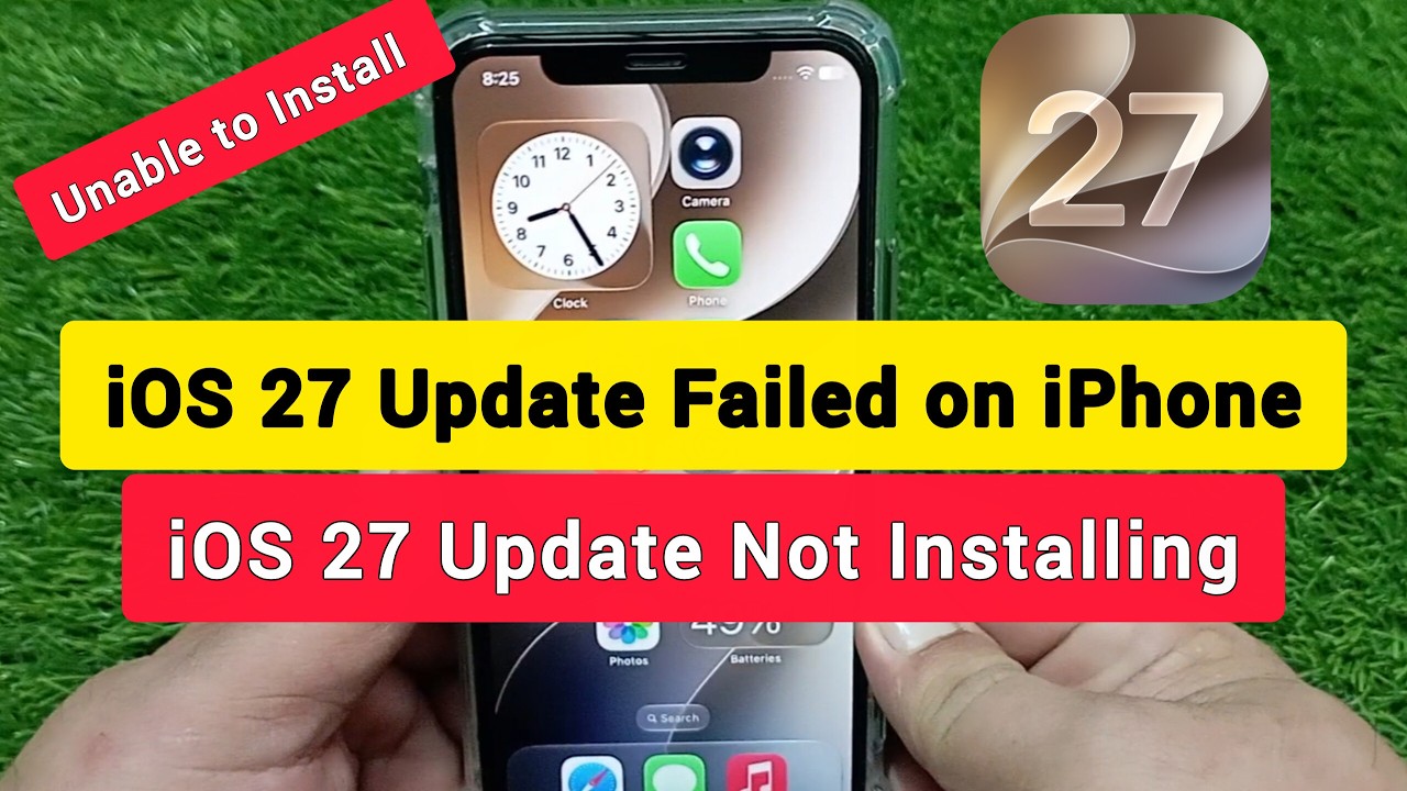 Как исправить ошибку обновления iOS 27 на iPhone: обновление iOS 27 не устанавливается