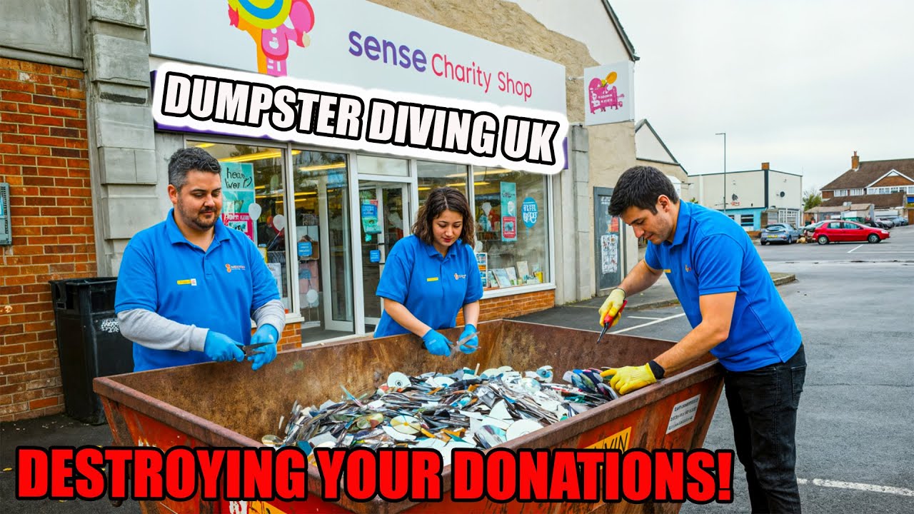 I DUMPSTER Dived AT UK Charity Shops and Found SHOCKING Secrets