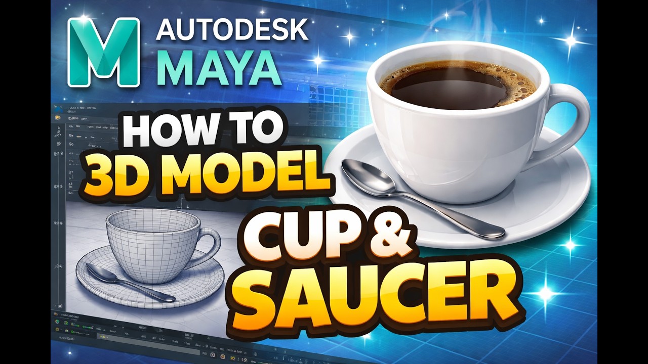 Создание реалистичной чашки с блюдцем в Autodesk Maya