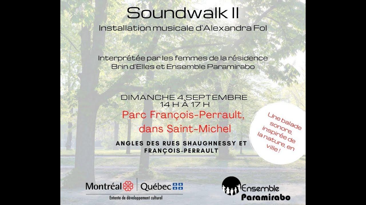 Alexandra Fol, Soundwalk II | Ensemble Paramirabo & Brin d'elles