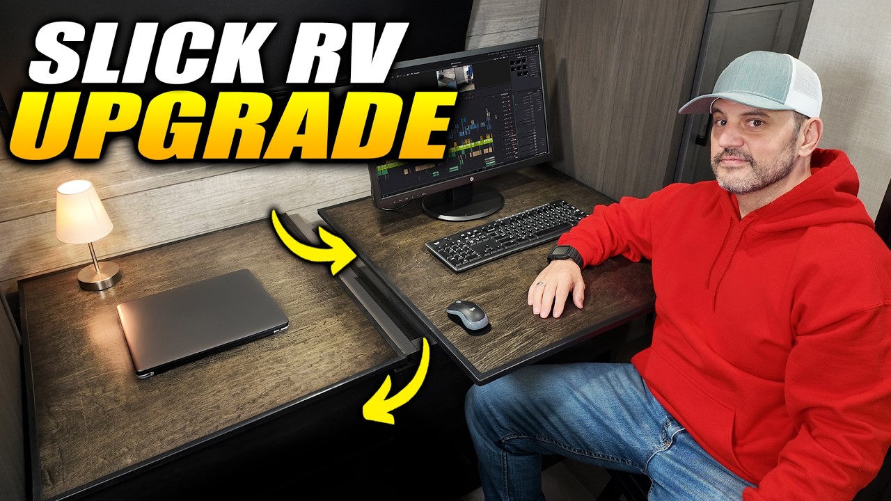 This DIY RV Desk is SO SLICK You'll Think Its OEM (RV Renovation & Modification Ideas)