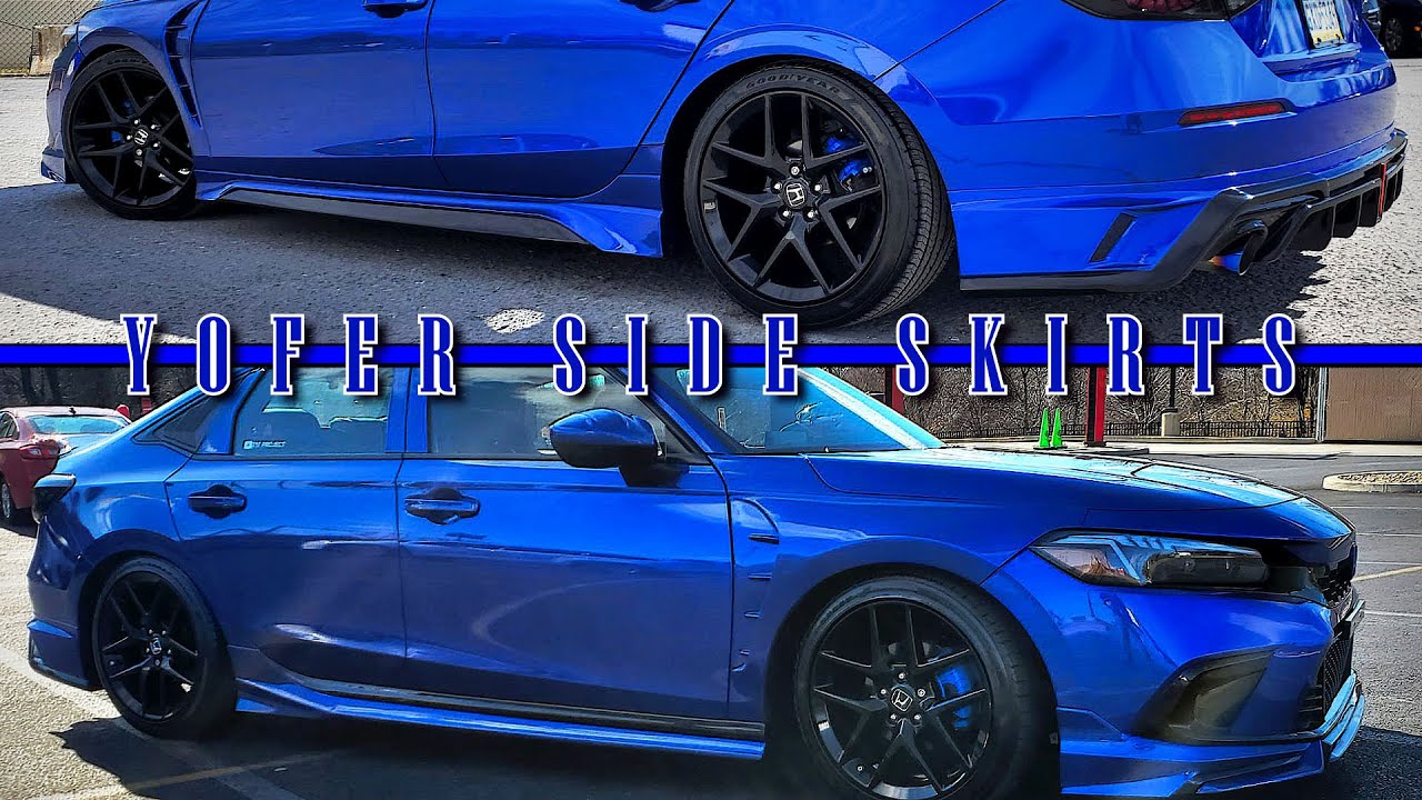 Yofer V1 & V2 Side Skirts Comparison on my 11th Gen 2022 Honda Civic