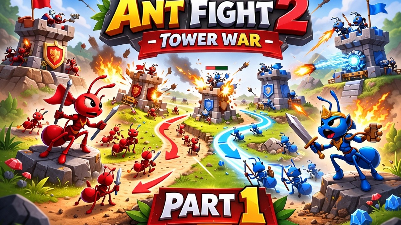 Ant Fight 2: Tower War Games 🐜 Epic Ant Strategy Gameplay