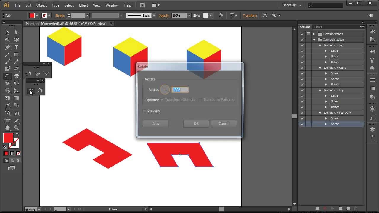 Adobe Illustrator Isometric Action Tutorial