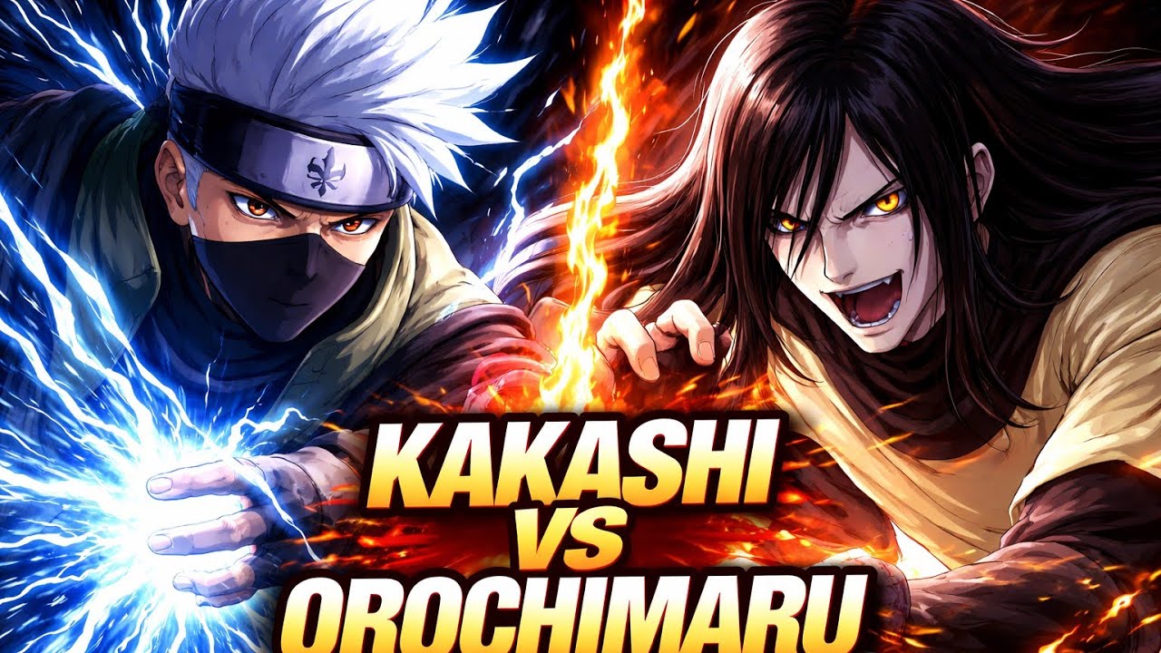 KAKASHI VS OROCHIMARU – REAL POWER FIGHT 🔥