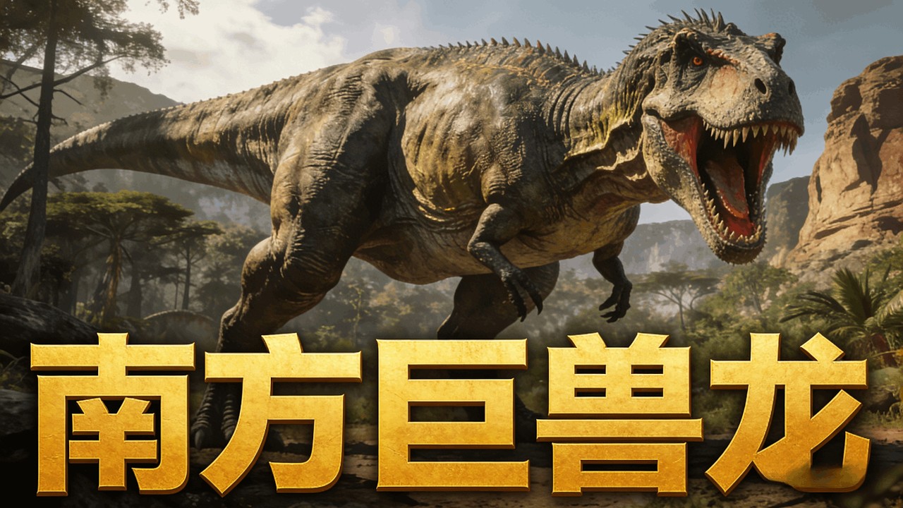 南方巨兽龙，一个比霸王龙还早生3000万年的白垩纪“顶级掠食者”，它的综合实力究竟如何？它和霸王龙谁更强一点？