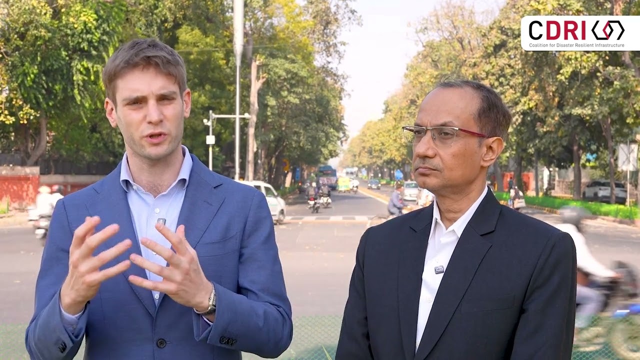 Nicolas Ziv and Dibyendu Sengupta speak on CDRI's Transport Infrastructure Resilience Programme