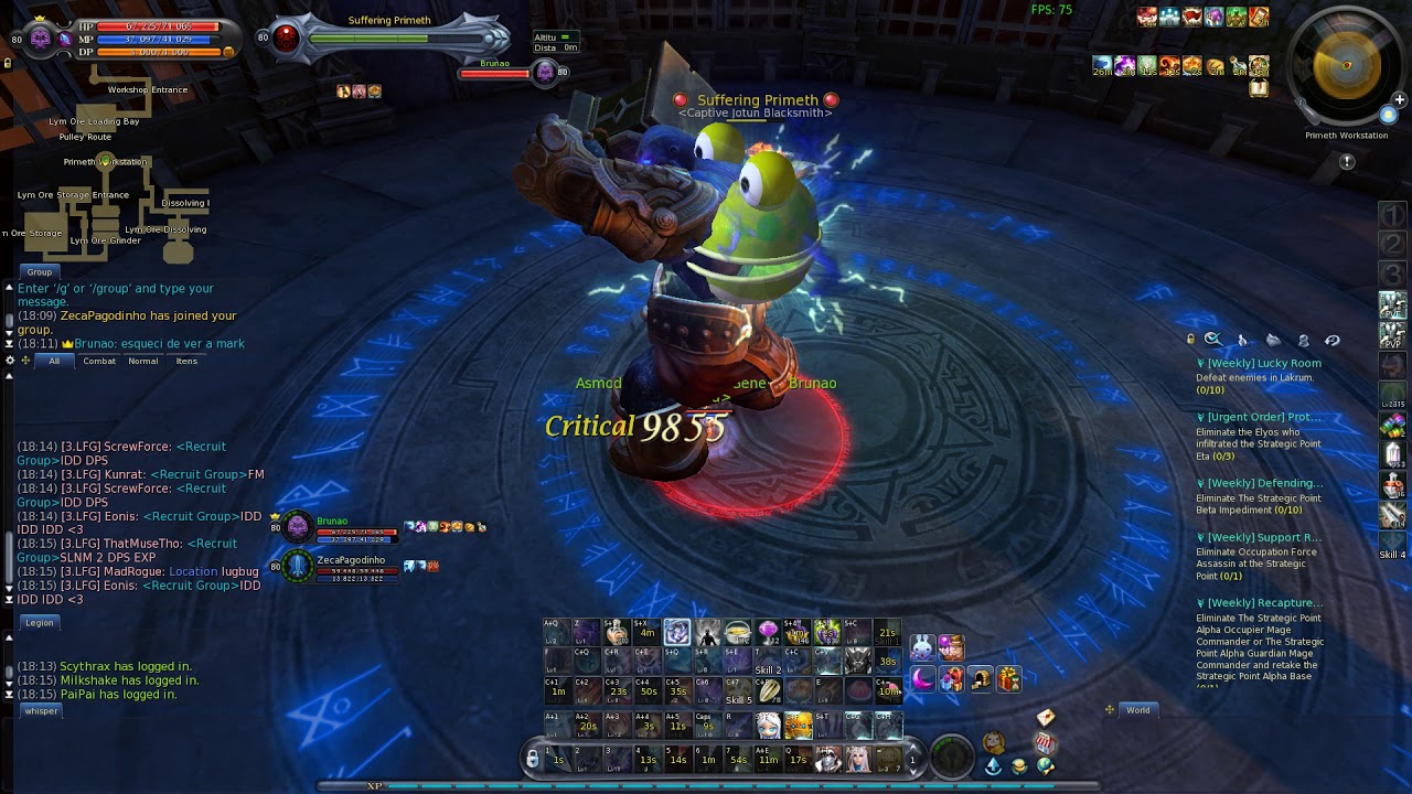 [aion]Primeths Forge normal solo run sorcerer pov
