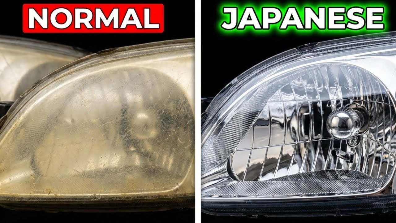 The Japanese Method to Make Your Old Headlights Look Brand New
