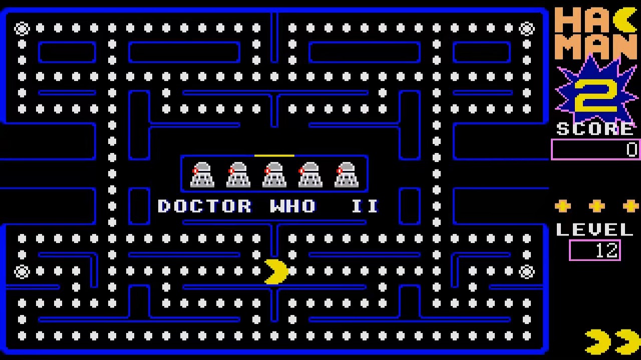 ATARI ST DR WHO II 2 DALEKS EXTERMINATE LEVEL 12 10 HACMAN 2 HAC MAN II HACK PACMAN PAC MAN CLONE Da