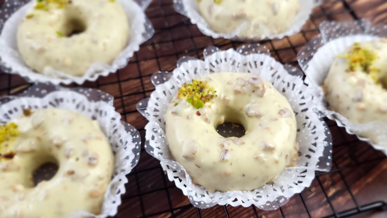 Donuts Cakes glacés au chocolat blanc façon rocher ! 