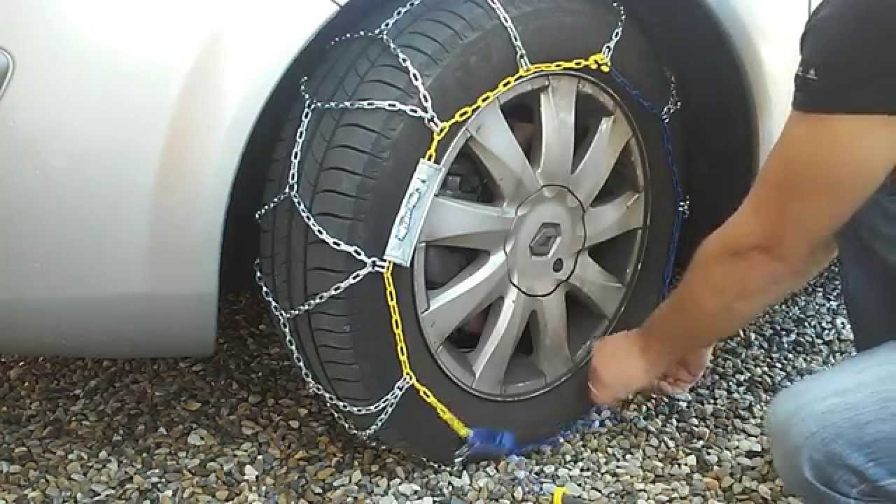 Montage des cha&icirc;nes de neige - Extrem Grip - Snow chaines installation