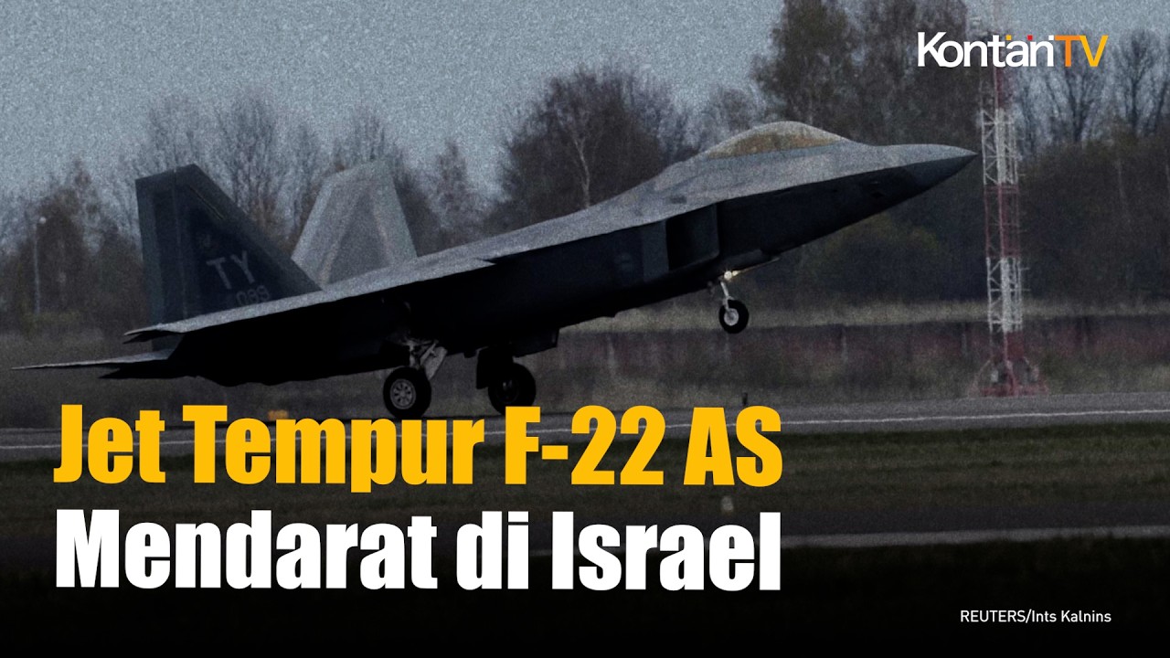 12 Jet Tempur F-22 AS Mendarat di Israel, Ancaman Militer AS Meningkat!