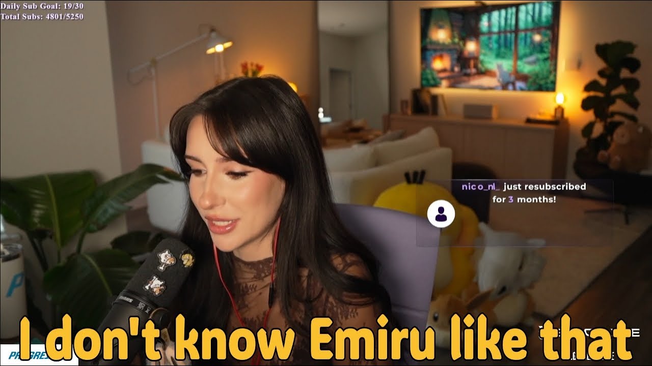 Acie say she doesn't know Emiru like that